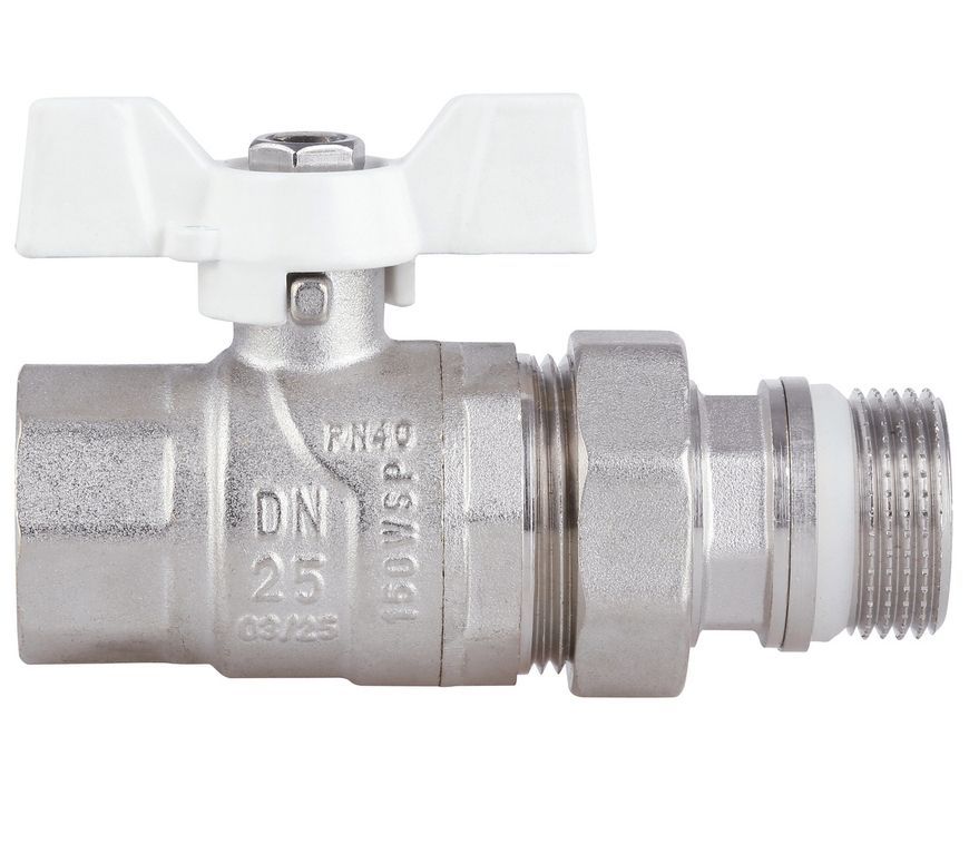 Кран шаровой американка Thermo Alliance Forte 1" ВН с антипротечкой, прямой, латунь SF222W25 - SF222W25
