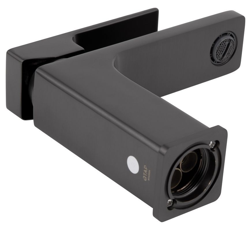 Змішувач для раковини Qtap Gemini з гігієнічним душем Gunmetal Black PVD QTGEM272GMB45692 - QTGEM272GMB45692