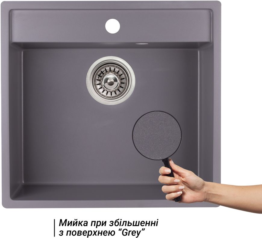 Кухонна мийка QTAP CS 5250 Grey (QT5250GRE471) - QT5250GRE471