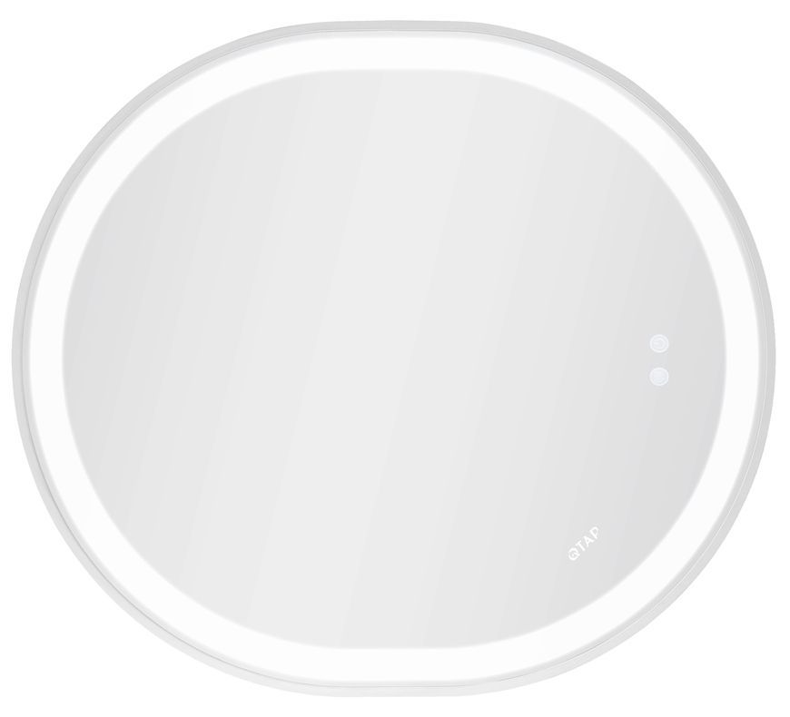 Зеркало Qtap Gemini 700х800 с LED-подсветкой Touch, с антизапотеванием, с диммером, рег. темп. цвета (3000-6500K) QT2578R8071W