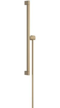 Душова штанга HANSGROHE Unica E Puro 65 см з тримачем і душовим шлангом Isiflex 160 см Brushed Bronze 24404140 бронза - 24404140