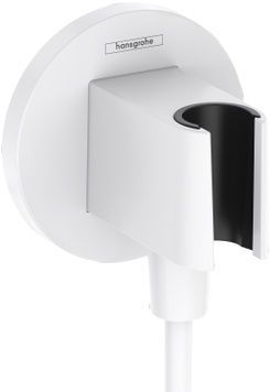 Шланговое подключение с держателем HANSGROHE FixFit S Matt White 26888700 белый матовый - 26888700