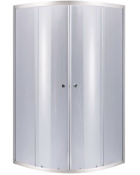 Душова кабіна LIDZ ŁATWA 90x90 SC90x90.SAT.LOW.GR, скло тоноване 4 мм, без піддону - LLSC9090SATLOWGR2