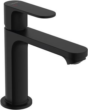 Змішувач для раковини HANSGROHE Rebris S 110 CoolStart EcoSmart+ чорний матовий 72588670 з донним клапаном - 72588670