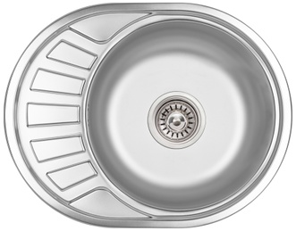 Кухонна мийка Lidz 5745 Satin 0,6 мм (163) LIDZ5745SAT06 - LIDZ5745SAT06