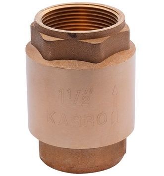 Обратный клапан Karro 1 1/2" ВР KR-6120 (KR-037010) с латунным штоком CV025789 - KR-037010