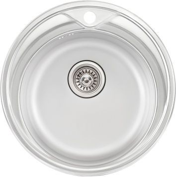 Кухонная мойка QTAP D510 Satin 0,8 мм (180) - QTD510SAT08