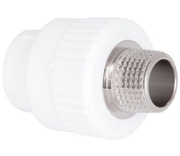 Муфта поліпропіленова PPR Blue Ocean "білий" 20х1/2" ЗР латунь SD00042197 - SD00042197