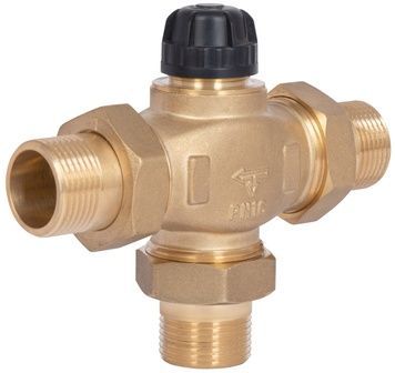 Кран триходовий розподільний без термоголовки Thermo Alliance Forte 1" (11/4") M30x1,5, 30-70&deg;С TAF362W2532 - TAF362W2532