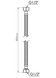 Шланг для подключения воды Thermo Alliance Standart 80 см Nylon 1/2"x1/2" ВВ TAS387W80