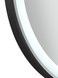 Зеркало Qtap Gemini 700х800 с LED-подсветкой Touch, с антизапотеванием, с диммером, рег. темп. цвета (3000-6500K) QT2578R8072B Black