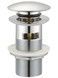 Донный клапан click-clack Volle cromo с переливом, латунь 1 1/4" хром 9000.104401 - 9000.104401 - 1