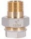 Сгон латунный "Американка" Thermo Alliance Base прямой 1/2"НРх1/2"ВР никелированный SD190W15