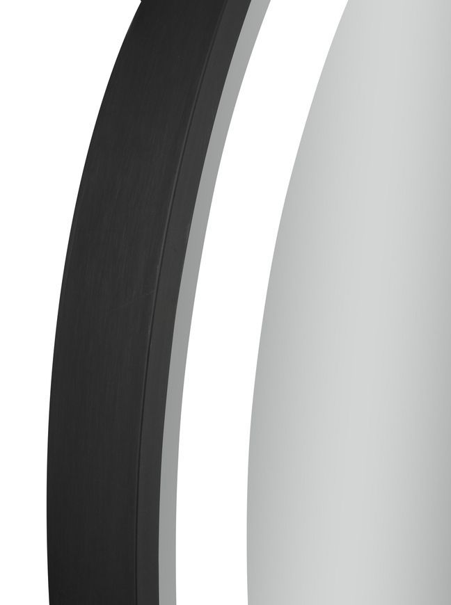 Зеркало Qtap Gemini 700х800 с LED-подсветкой Touch, с антизапотеванием, с диммером, рег. темп. цвета (3000-6500K) QT2578R8072B Black