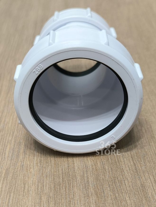 Редукция (муфта) McALPINE 50х40 мм компрессионное соединение белая 4050H-WH