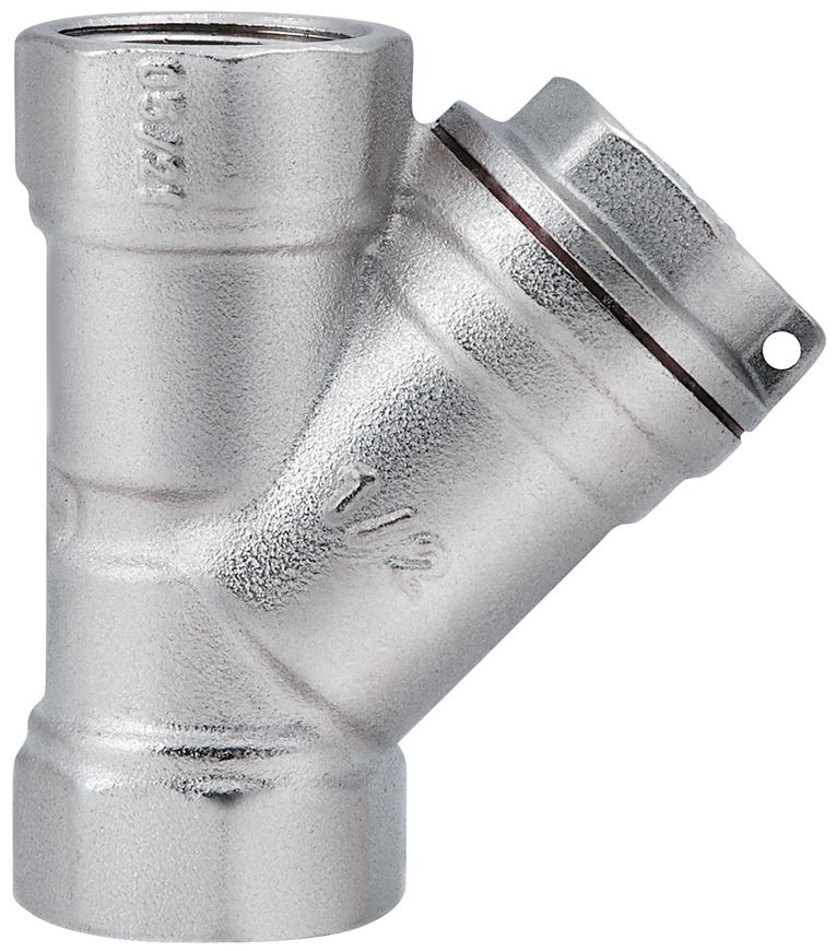Фильтр грубой очистки воды (косой) SD FORTE 1/2" никель - SF124NW15
