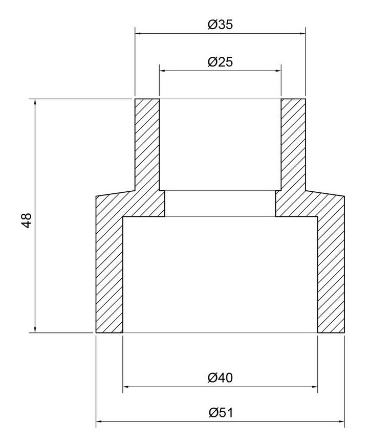 Муфта PPR THERMO ALLIANCE 40х25 - DSB105