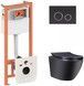 Набор QTAP инсталляция 3 в 1 Nest QT0133M425 с панелью смыва QT0111M11V1146MB + унитаз с сиденьем Robin QT1333046ENRMB - QT044RO36912 - 1