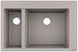 Кухонна мийка HANSGROHE з додатковою чашею S510-F635 770х510 180/450 Concretegrey сірий бетон 43315380 - 43315380 - 1