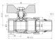 Кран шаровой "Американка" SD FORTE 3/4" с антипротечкой прямой SF222W20 - SF222W20 - 2