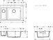 Кухонна мийка HANSGROHE з додатковою чашею S510-F635 770х510 180/450 Concretegrey сірий бетон 43315380 - 43315380 - 2