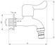 Кран шаровой для полива Thermo Alliance Standart 1/2" НР нержавеющая сталь TAS348W15SS