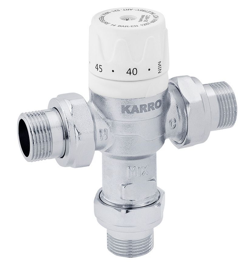 Смесительный термостатический кран Karro KR1081/2 3/4" НР латунь CV009152
