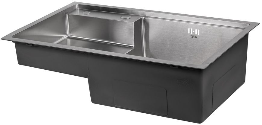 Кухонна мийка інтегрована QTAP D7848-R 3,0/1,2 мм Satin - QTD7848R3012
