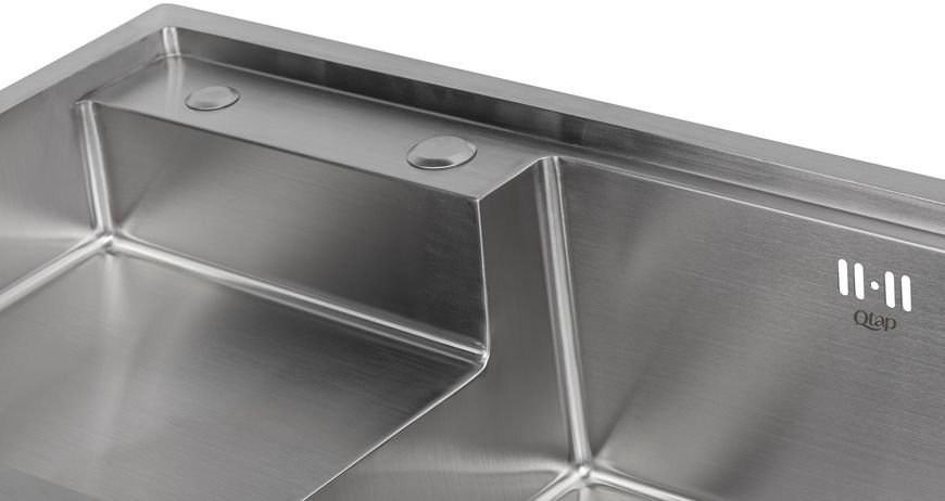 Кухонна мийка інтегрована QTAP D7848-R 3,0/1,2 мм Satin - QTD7848R3012