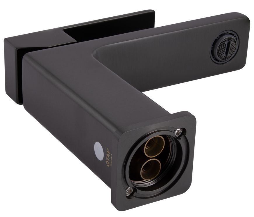 Змішувач для раковини Qtap Gemini Gunmetal Black PVD QTGEM270GMB45676 латунь - QTGEM270GMB45676
