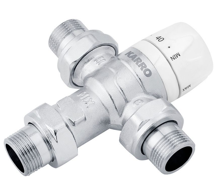 Смесительный термостатический кран Karro KR1081/2 3/4" НР латунь CV009152