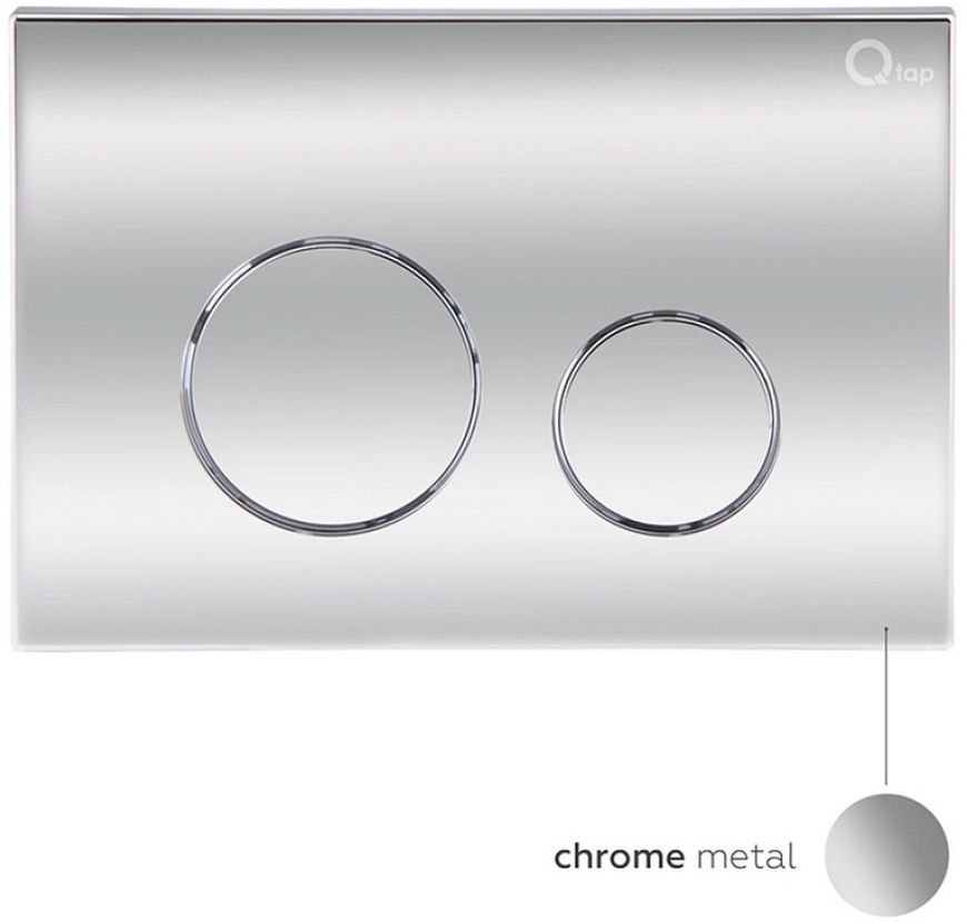Набор инсталляция 4 в 1 QTAP Nest ST с круглой панелью смыва QT0133M425M11112CRM - QT0133M425M11112CRM