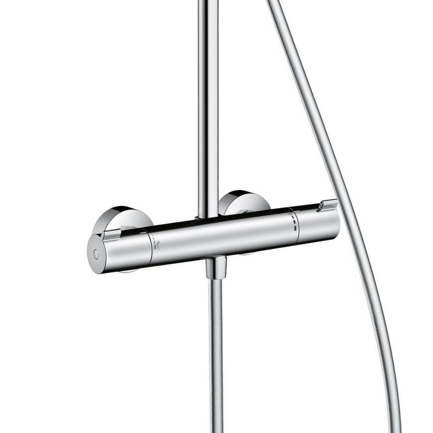 Душова система HANSGROHE Crometta E Showerpipe 240 1jet з термостатом 27271000 хром - 27271000