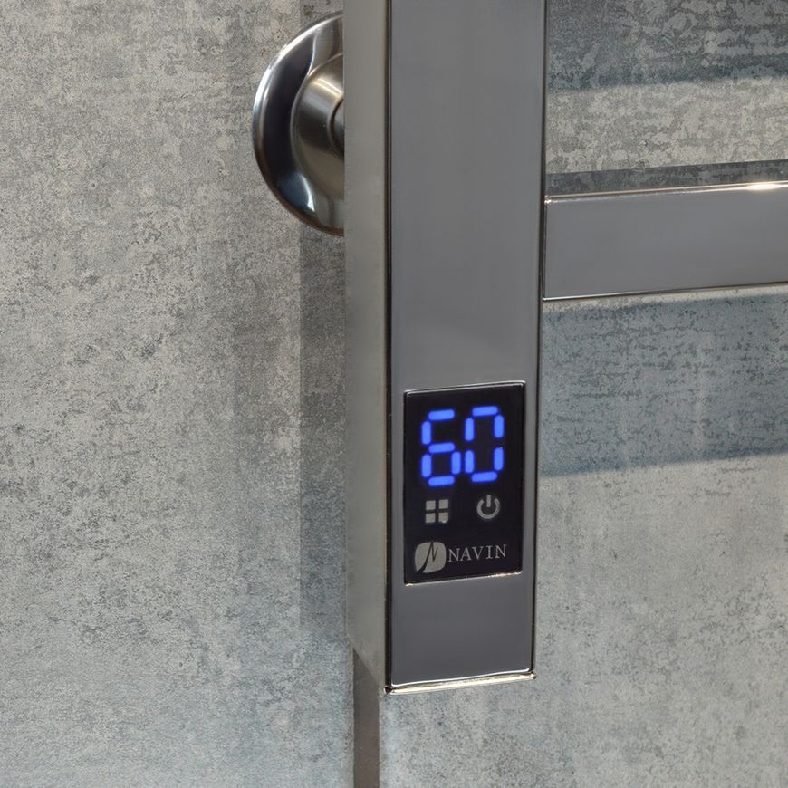 Полотенцесушитель электрический NAVIN Loft 400х1000 Sensor таймер регулятор правый нержавеющая сталь 10-043053-4010 - 10-043053-4010