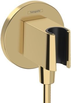 Шланговое подключение с держателем HANSGROHE FixFit S Polished Gold Optic 26888990 золото - 26888990