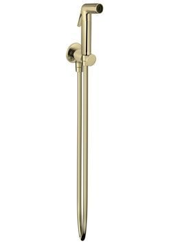 Гарнитур гигиенический Volle Cascada H55 лейка латунь, 1 режим, шланг PVC 120 см cepillado oro 1586.190115 золото - 1586.190115