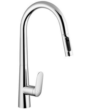 Змішувач для кухні Kroner Element 211569-0101 з підключенням для питної води та висувним виливом, хром CV035983 - Element 211569-0101