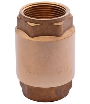 Обратный клапан Karro 1 1/4" ВР KR-6120 (KR-037008) с латунным штоком CV016427 - KR-037008