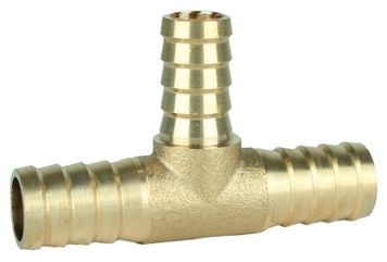 Штуцер (тройник) латунный для шлангового соединения SD Plus 14х14х14 SD41714
