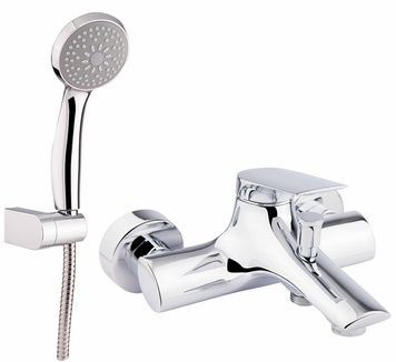 Змішувач для ванни QTAP Elegance CRM 006 з коротким виливом - QTELEGCRM006