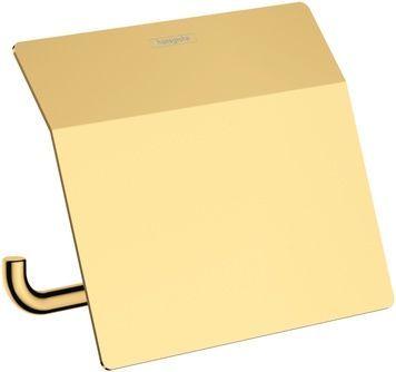 Тримач для туалетного паперу з кришкою HANSGROHE AddStoris Polished Gold Optic 41753990 золото