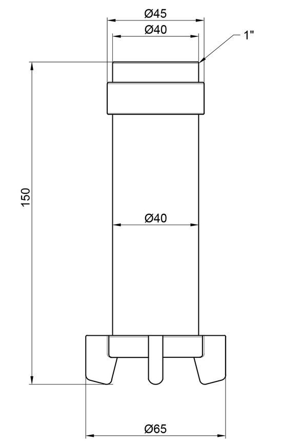 Фільтруючий картридж Icma 1"-1 1/4" (для фільтрів №750,751)  нержавіюча сталь №752 83752AF01 - 83752AF01