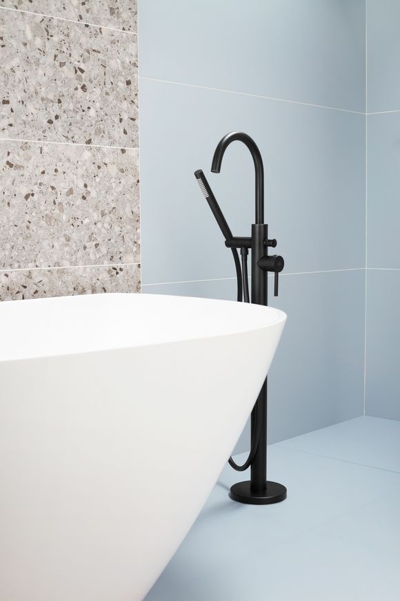 Смеситель для ванны KFA ARMATURA MOZA BLACK 5035-510-81 свободностоячий - 5035-510-81