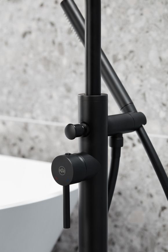 Смеситель для ванны KFA ARMATURA MOZA BLACK 5035-510-81 свободностоячий - 5035-510-81