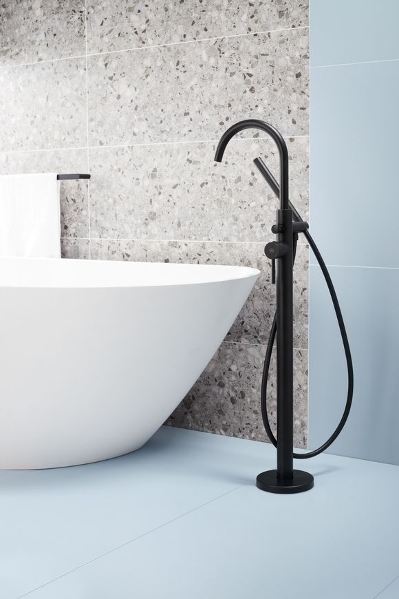 Смеситель для ванны KFA ARMATURA MOZA BLACK 5035-510-81 свободностоячий - 5035-510-81