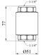 Обратный клапан Karro 1 1/4" ВР KR-6120 (KR-037008) с латунным штоком CV016427 - KR-037008 - 2