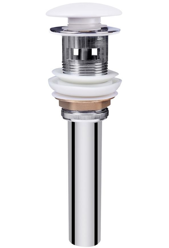 Раковина подвесная моноблок QTAP Tern 465х385х370 White с донным клапаном QT1711G803W - QT1711G803W