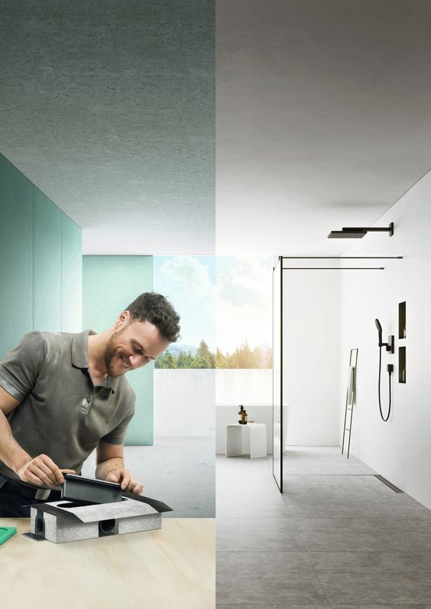 Прихована частина HANSGROHE uBox universal &oslash;50 для душових трапів 01001180 - 01001180