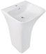 Раковина підлогова моноблок Qtap Crow 445x435x825 White з донним клапаном PU02O QT0511G315WN47321 - QT0511G315WN47321 - 3