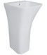 Раковина для підлоги моноблок QTAP Crow 445x435x825 White з донним клапаном QT0511G315W - QT0511G315W - 3